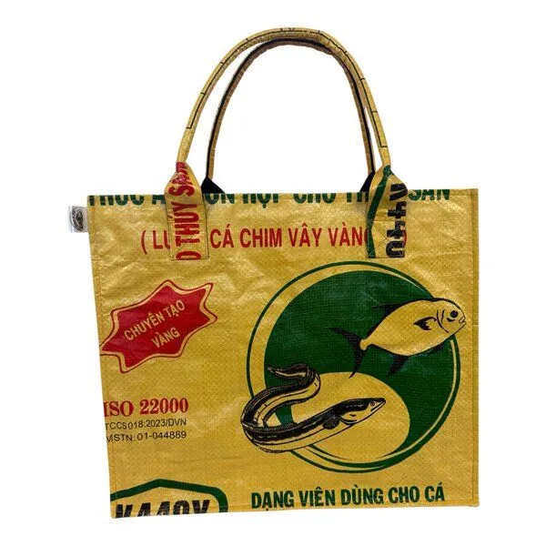 Beadbags Beadbags Einkaufstasche Ri94 recycelter Reissack, Dunkelgelb, – Produktbild 1 von 4