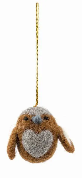 El Puente El Puente Deko-Anhänger "Spatz" | Fair Trade & Handmade aus Nepal, Natur, – Produktbild 1 von 1