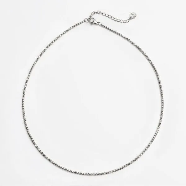 ALEXASCHA ALEXASCHA Dünne Schlangenkette aus Edelstahl, Silber, – Produktbild 1 von 4