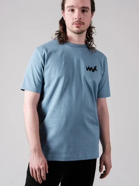 FANTASTIC REALITY STUDIOS Fantastic Reality Studios Snake Boxy Fit T-Shirt – Bio-Baumwolle, Unisex, Blau, – Produktbild 4 von 4