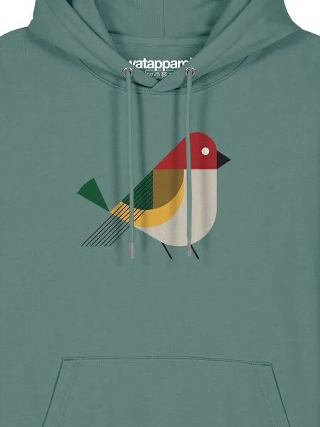 watapparel watapparel Hoodie Unisex Vogel, Green bay, – Produktbild 3 von 4