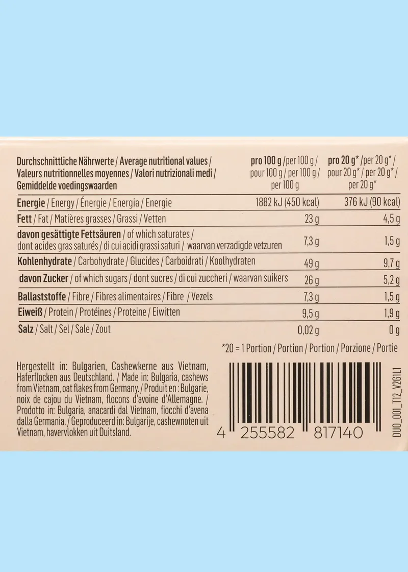KoRo Bio Dark Chocolate Duo Raspberry | 12 x 2 x 20 g – Produktbild 5 von 5