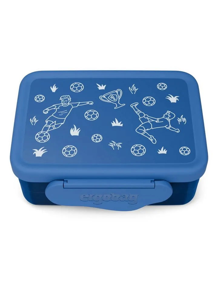 Ergobag Ergobag Lunchbox Edelstahl Brotdose, Edelstahl, (Edelstahl Brotdose, 3-tlg., 1x Brotdose, 1x Trennfach), spülmaschinengeeignet bis 45 Grad, Handwäsche empfohlen, Blau, – Produktbild 1 von 6