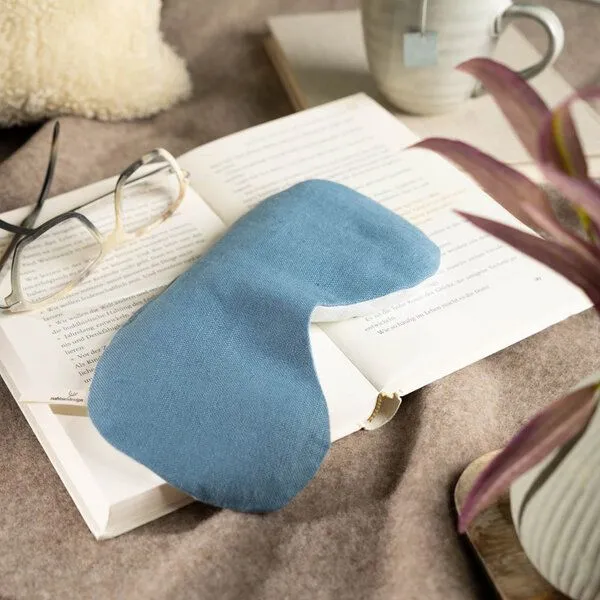 nahtur-design nahtur-design Augenkissen aus Leinen mit Amaranthfüllung & Zirbenspänen, Hellblau, – Produktbild 1 von 4