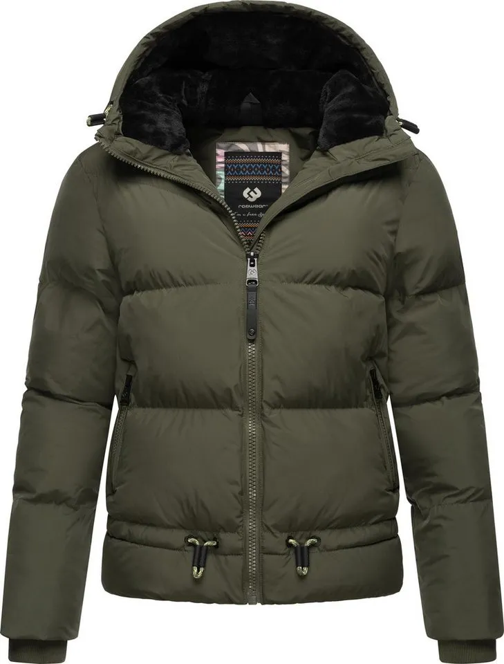 ragwear ragwear Steppjacke Briony Wasserdichte Damen Winterjacke mit Kapuze, Grün, – Produktbild 2 von 4