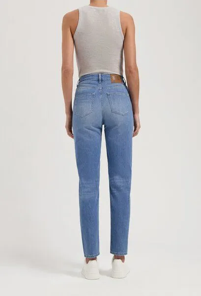 MUD Jeans MUD Jeans Damen Jeans Tapered "Mams - Old Stone", Blue, – Produktbild 2 von 4
