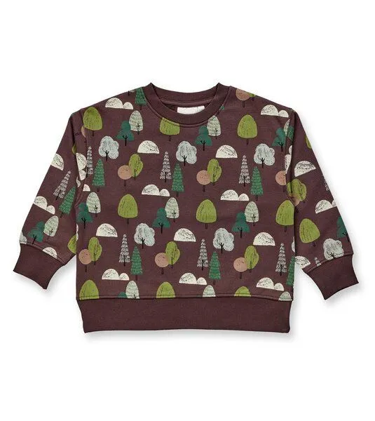 Sense Organics & friends in cooperation with GARY MASH Sense Organics & friends in cooperation with GARY MASH Kinder Sweatshirt aus Bio-Baumwolle, Bäume (braun), – Produktbild 1 von 3