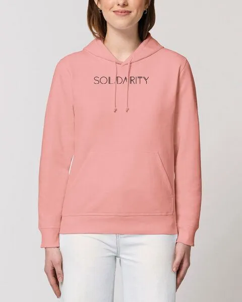 Human Family Human Family Bio Unisex Hoodie - "Drum - Solidarity", Altrosa (rose), – Produktbild 2 von 4