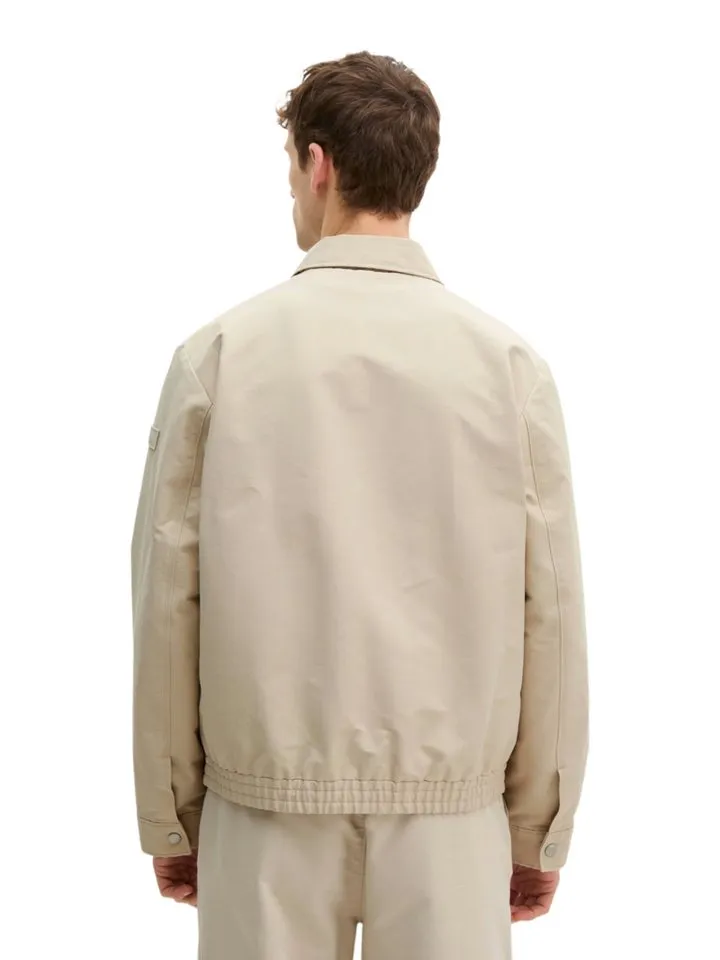 Marc O'Polo Marc O'Polo Outdoorjacke natur,Casual,Baumwolle,Unifarben,Umlegekragen,Lang,Regular Fit, Beige, – Produktbild 3 von 5