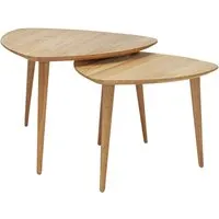 2er-Set Beistelltisch 'Nico', Wildeiche – Produktbild 1 von 1