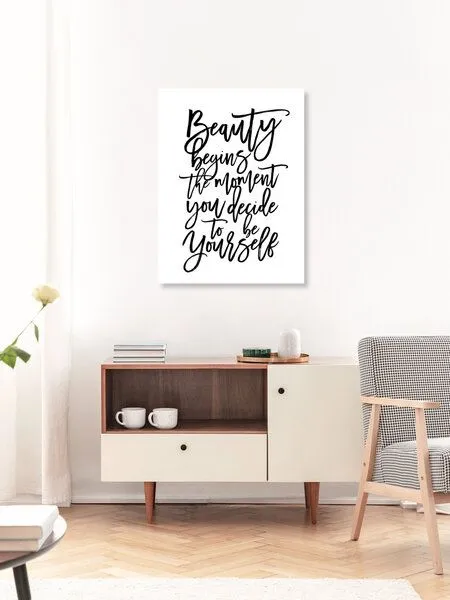 Photocircle Photocircle Poster / Leinwandbild - Beauty Begins – Produktbild 3 von 4