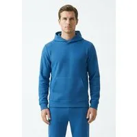 ORGANICATION ORGANICATION HECTORR | Waffel Hoodie aus Bio-Baumwolle & recyceltem Polyester, Blue, – Produktbild 2 von 5