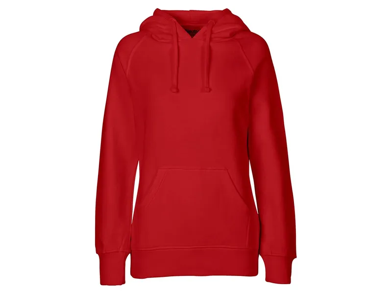 Neutral Neutral® Damen College Hoodie Hoody Kapuzenpullover Kapuzenpulli, Rot, – Produktbild 1 von 5