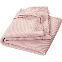 HANS NATUR Babydecke Bio-Baumwolle Wellenkante altrosa Maße 80 x 100 cm – Produktbild 1 von 1