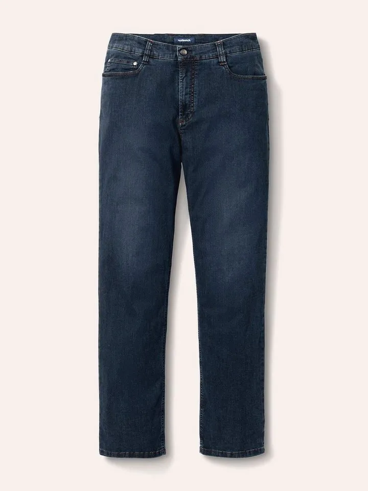 Walbusch 5-Pocket-Jeans Herren Flex 5-Pocket Jeans Comfort Fit bügelfrei TENCEL, bügelfrei, atmungsaktiv, Langgröße, Blau, – Produktbild 2 von 5