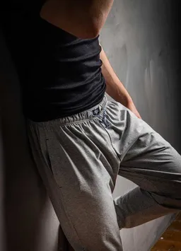 Haasis Bodywear Haasis Bodywear Herren Pyjamahose mit Bündchen, Seitentaschen, Single Jersey, Bio Baumwolle, GOTS – Produktbild 1 von 1