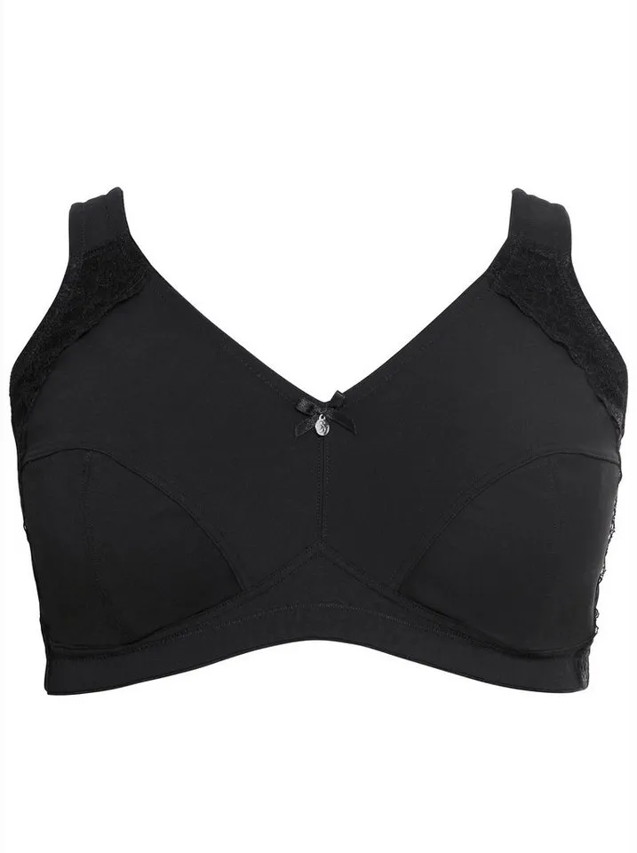 sheego sheego Bügelloser BH Bügelloser BH, Schwarz, – Produktbild 1 von 4