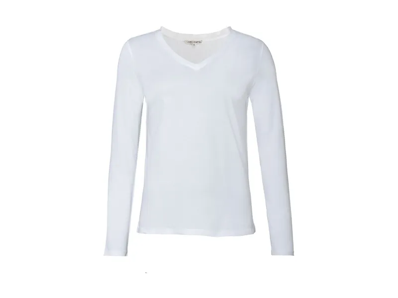 Living Crafts Living Crafts Damen Langarm-Shirt (100% Bio-Baumwolle), Weiß, – Produktbild 1 von 4