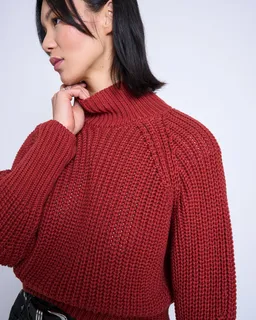 JAN N JUNE JAN N JUNE Damen vegan Pullover Ola Mid Red – Produktbild 1 von 1