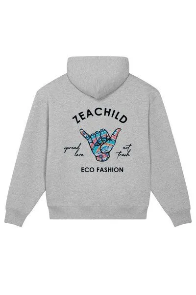 Zeachild Zeachild Hump back to the Mountains Hoodie, Grau, – Produktbild 3 von 3