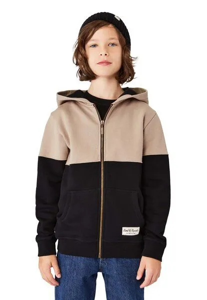 Band of Rascals Band of Rascals Split Zip Hooded, Clay-black, – Produktbild 1 von 4