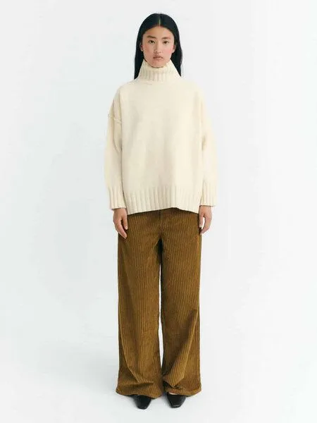 thinking mu thinking mu Damen Hose - Corduroy Hedda Pants - aus Bio-Baumwolle, Light oak (braun), – Produktbild 2 von 4