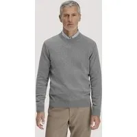 hessnatur hessnatur Strick Pullover Regular aus reiner Bio-Baumwolle, Grau, – Produktbild 2 von 5