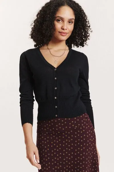 Tranquillo Tranquillo Cardigan Linaa aus Biobaumwolle, Black, – Produktbild 3 von 6