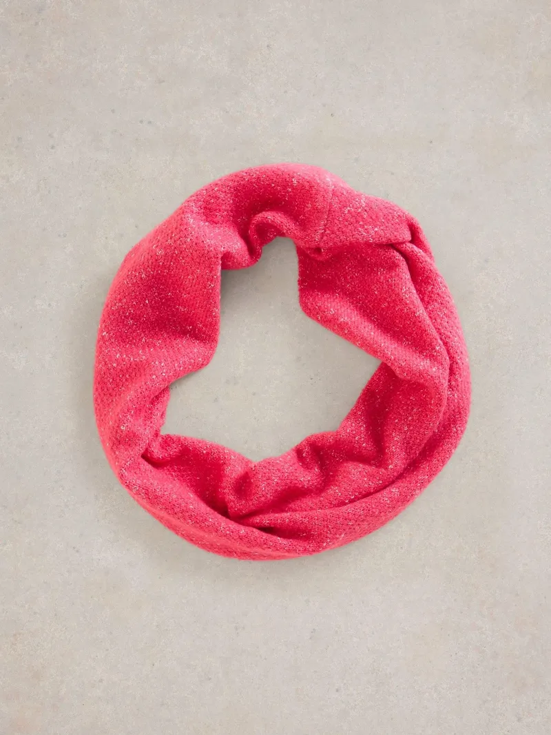 White Stuff Gestrickter Loop-Schal Abby - Einheitsgröße, Leuchtend rosa, – Produktbild 2 von 2