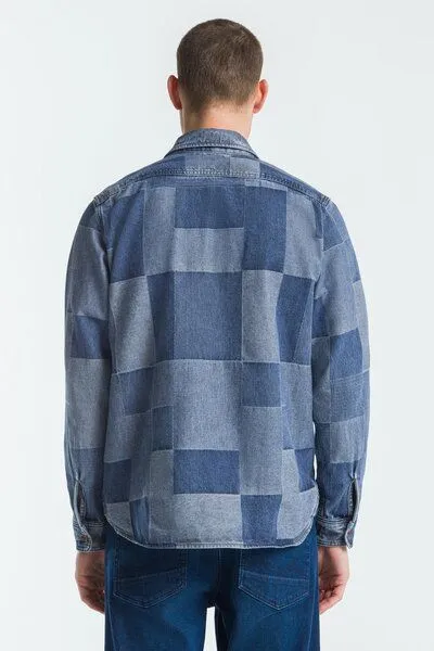Kings Of Indigo Kings Of Indigo KOGYOKU | JACQUARD DENIM, Jacquard denim, – Produktbild 4 von 4