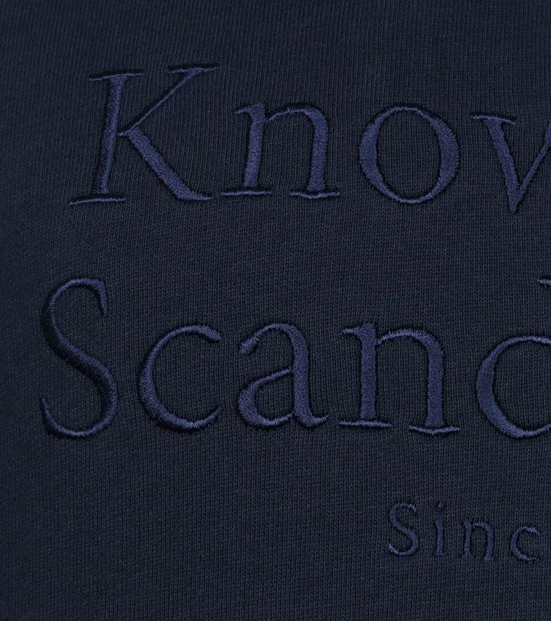 KnowledgeCotton Apparel KnowledgeCotton Apparel Pullover Elm Navy - Größe S, Blau, – Produktbild 3 von 3