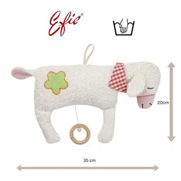 Efie Efie Spieluhr Schäfchen, Blümchen Applikation,100 % Made in Germany – Produktbild 1 von 1