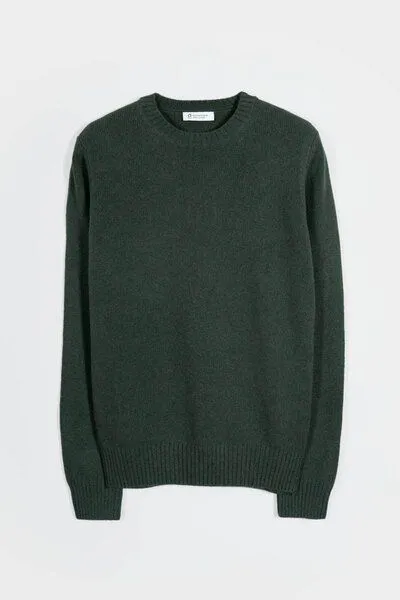 Rifò - Circular Fashion Made in Italy Rifò - Circular Fashion Made in Italy Recycelte Kaschmirwolle Pullover - Romeo, Verde muschino (grün), – Produktbild 3 von 4