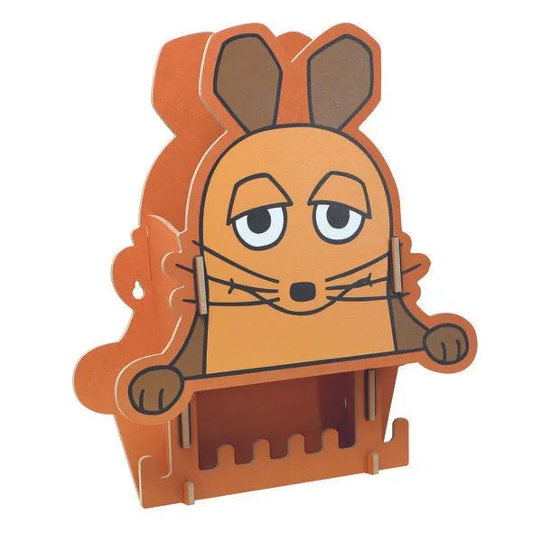 WERKHAUS WERKHAUS Kindergarderobe Maus Orange aus Holz – Produktbild 1 von 3