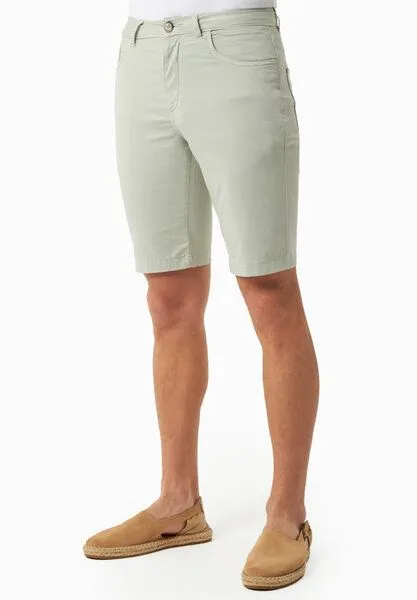 ORGANICATION ORGANICATION Regular-Fit Shorts aus Bio-Baumwolle, Green moss, – Produktbild 3 von 3