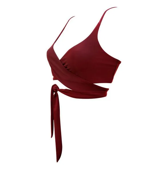 Anekdot Anekdot Bikini Top Lin, Red (merlot), – Produktbild 4 von 4