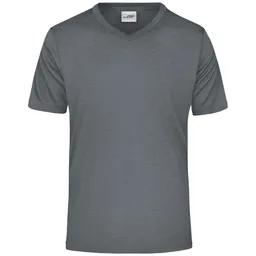 James & Nicholson James & Nicholson Herren T-Shirt Active-V JN736 Gr. M dark-melange – Produktbild 1 von 1