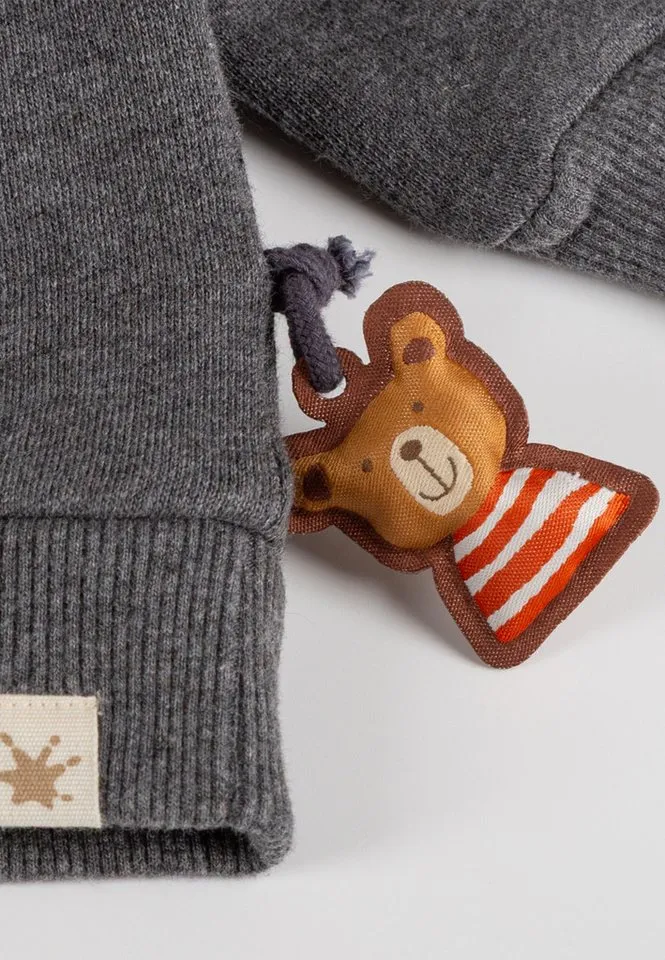 sigikid sigikid Sweatshirt Winterbär für Babys Jungen (1-tlg), Grau, – Produktbild 4 von 5