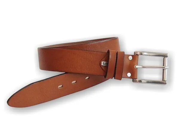 Greenbelts Greenbelts Herren Ledergürtel LEWIS, Cognac, – Produktbild 3 von 4