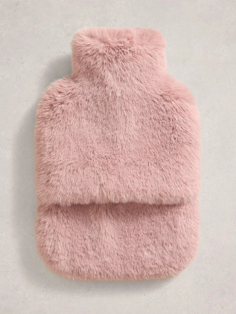 White Stuff Wärmflasche mit Webfellbezug - Einheitsgröße, Rosa multi, – Produktbild 1 von 3