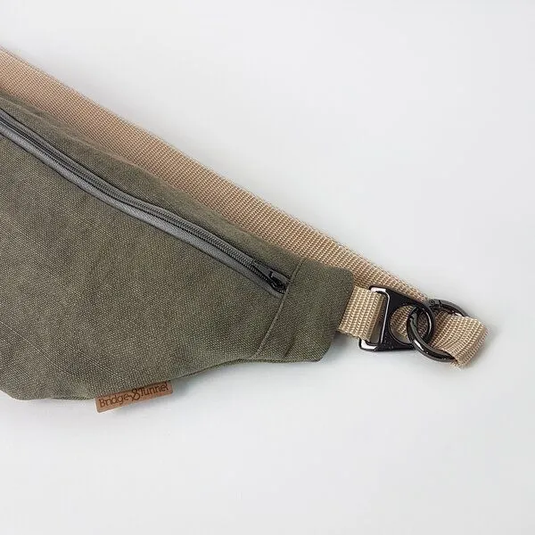 Bridge&Tunnel Bridge&Tunnel Hipbag Leinen oliv – Produktbild 3 von 4
