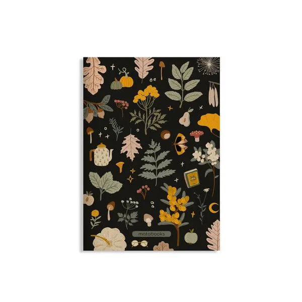matabooks® matabooks® Notizheft A5 blanko aus Graspapier – Tara, Mystic black, – Produktbild 1 von 2