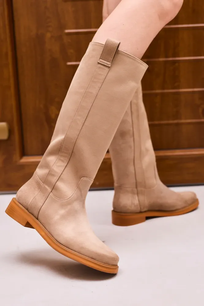 Minuit Sur Terre Minuit Sur Terre Damen vegan Stiefel Ame Sand, Beige, – Produktbild 2 von 2