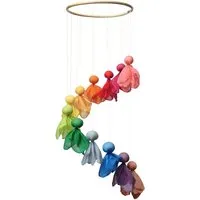HANS NATUR Baby Mobile Feentanz Bastelset, Regenbogenfarben Mit 12 Feen – Produktbild 1 von 1