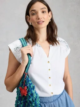 White Stuff Bestickte Bluse Billie - 34 – Produktbild 1 von 1