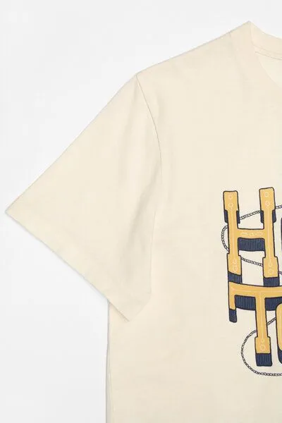 Nudie Jeans Nudie Jeans T-Shirt Roy Honky Tonk, Ecru, – Produktbild 4 von 4