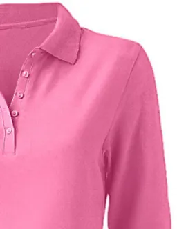 heine Langarm-Poloshirt pink – Produktbild 1 von 1