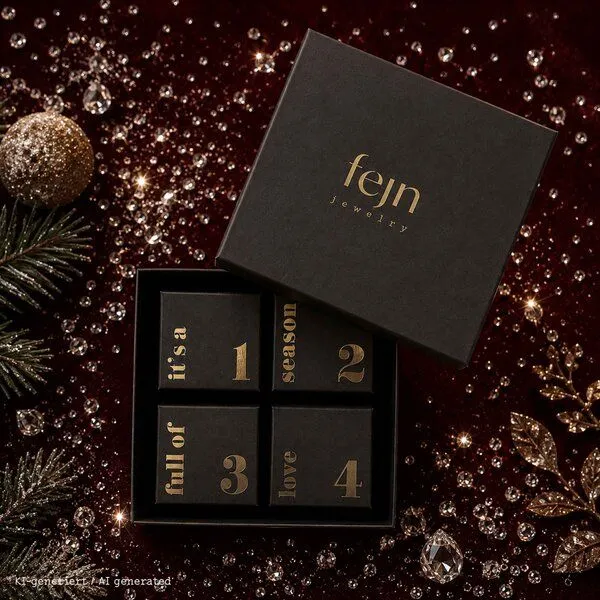 fejn jewelry fejn jewelry Schmuck-Adventskalender 'the sparkle edition', Gold, – Produktbild 1 von 4