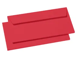 Clairefontaine 20 Clairefontaine Briefumschläge 'Pollen' DL, Haftklebung, o. Fenster, 120 g/m² rot – Produktbild 1 von 1