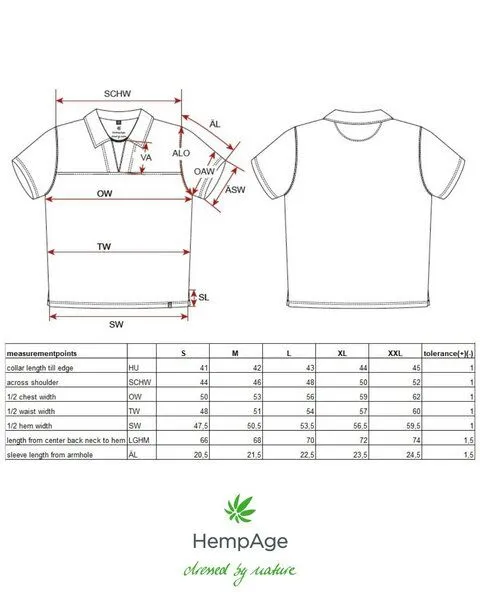 HempAge HempAge Herren T-Shirt Retro Hanf/Biobaumwolle, Moss(grün), – Produktbild 3 von 3
